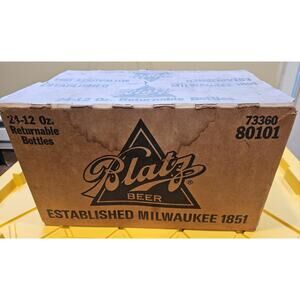 Vintage Blatz Beer Cardboard Box/Case 24-12oz Bottles w/Inserts - NO BOTTLES